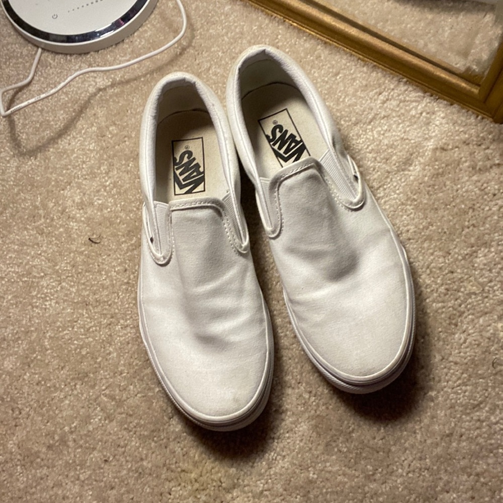 womens white vans size 8